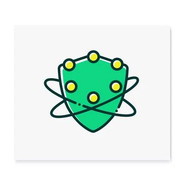 Complement system color icon Illustrazione stock