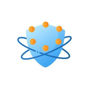 Complement system flat icon イラスト素材