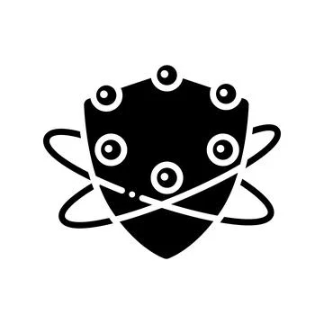 Complement system glyph icon イラスト素材