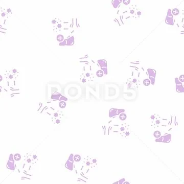 Complement system glyph seamless pattern イラスト素材