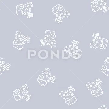 Complement system line seamless pattern イラスト素材