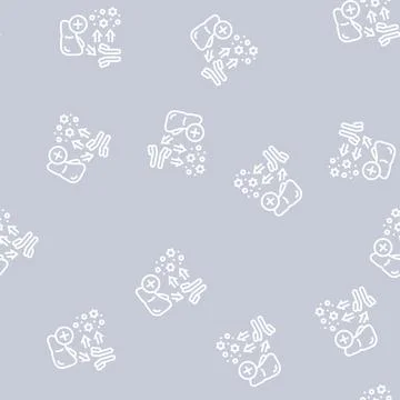Complement system line seamless pattern Illustrazione stock