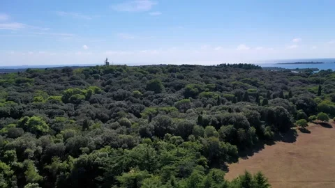 Complete 180 Pan view of Brijuni Island in Croatia Stock Footage 284915788