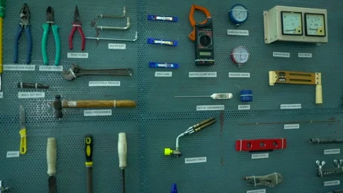 Complete  Ac and refrigerator  service and repairing tools Stock Footage 246422672