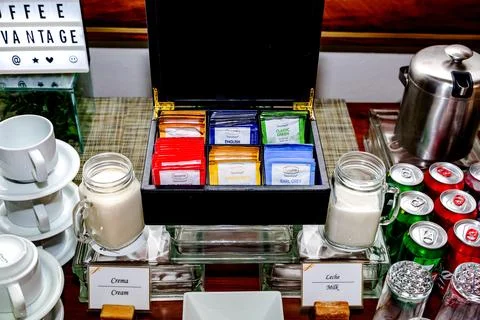 Complete coffe station Stock Photos