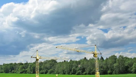 Complete construction time-lapse Stock Footage 88351717