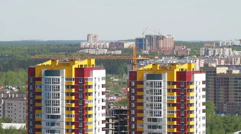 Complete construction two houses 스톡 동영상 57724951