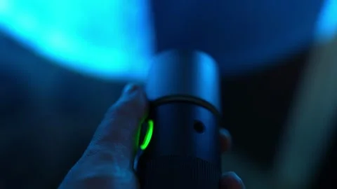 In the complete darkness of the building Stock Footage 327003722