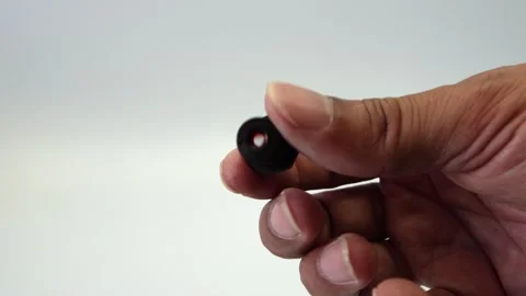 Complete disassembly of a USB webcam revealing its components Stock Footage 331036925