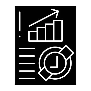 Complete Glyph Icon Stock Illustration