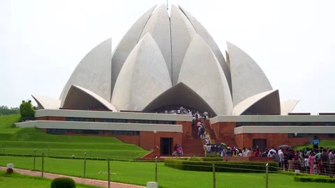 A Complete Guide to Visiting the Lotus Temple Stock Footage 317095564