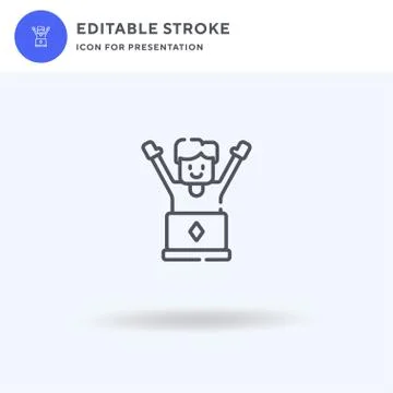 Complete icon vector, filled flat sign, solid pictogram isolated on white, logo Illustrazione stock