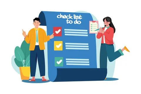 Complete job list 스톡 일러스트