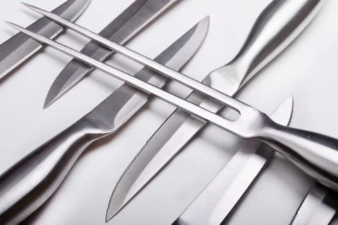 Complete knife set Stock Photos