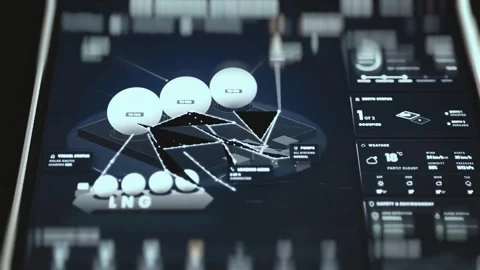 Complete LNG Terminal Operations Analytics Dashboard 스톡 동영상 340550851