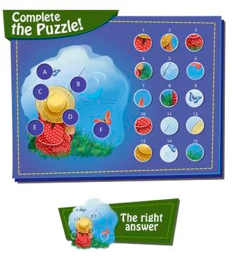 Complete the pazzle Illustrazione stock
