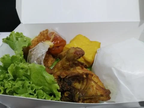 Complete rice box package Stock Photos