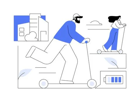 Complete the ride abstract concept vector illustration. Stock Illustration