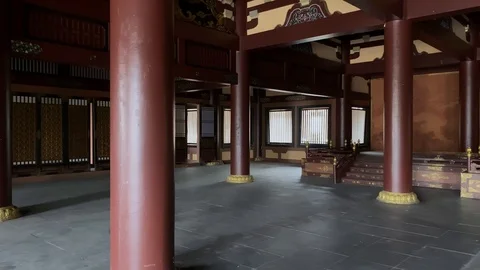 A complete set of internal films of ancient Chinese Imperial Palace Stock Footage 123766649