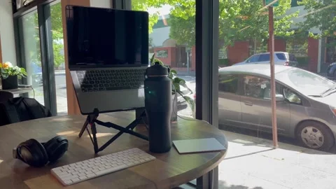 Complete set for productive remote work Stock Footage 246012595