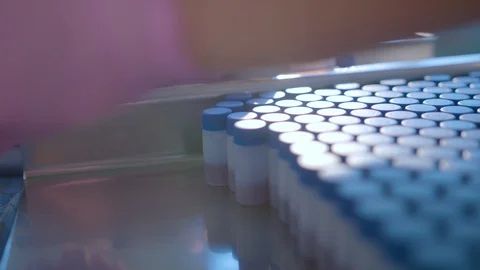 Complete set of small tanks with solutions Stock Footage 111608168