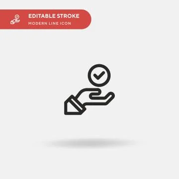 Complete Simple vector icon. Illustration symbol design template for web mobi Stock Illustration