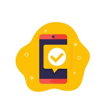 Complete vector icon with smart phone Illustrazione stock