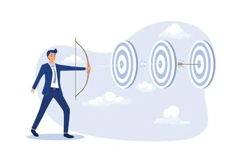 Completed multiple tasks with single action, business advantage or efficiency Stock Illustration