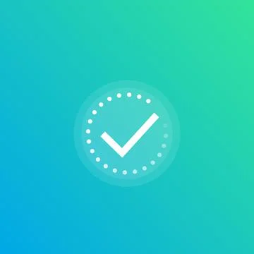 Completed progress bar vector icon Stock Illustration