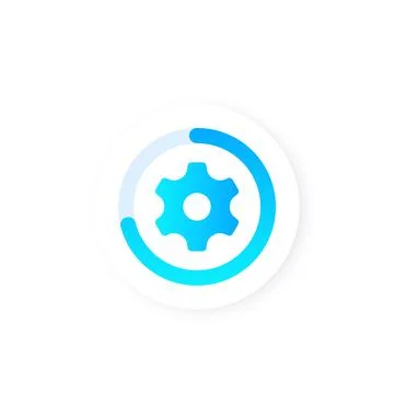 Completed progress, update vector Stock Illustration