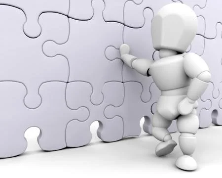 Completed puzzle Stock Illustration