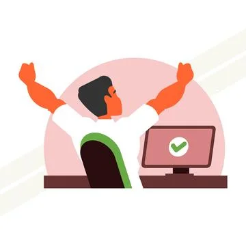 Completed-task Stock Illustration