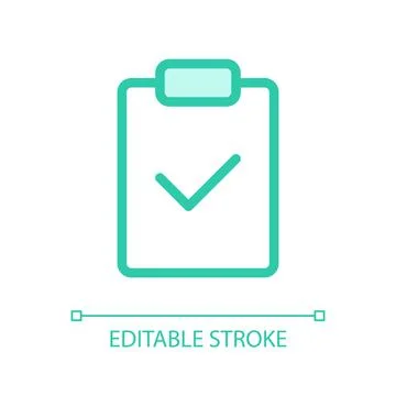 Completed task pixel perfect glassmorphism ui icon Stock Illustration