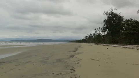 Completely deserted Australian beach Stock Footage 71231664