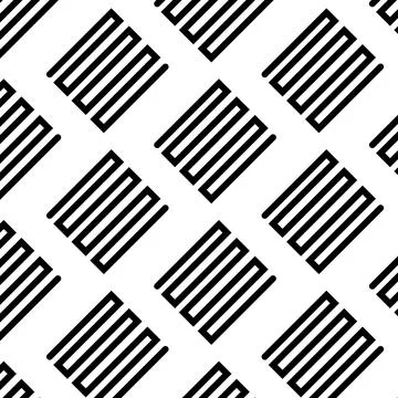 Completely seamless, abstract cube pattern. Colorful design, geometric 3d vector Stock Illustration