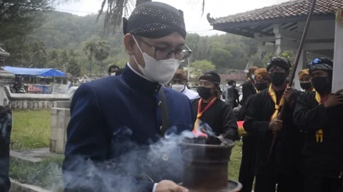 Completeness of Offerings in Javanese Rites/Rituals 3 Stock Footage 242642002