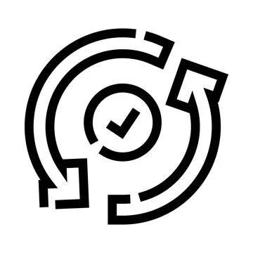 Completing the cycle process with sync arrows 스톡 일러스트