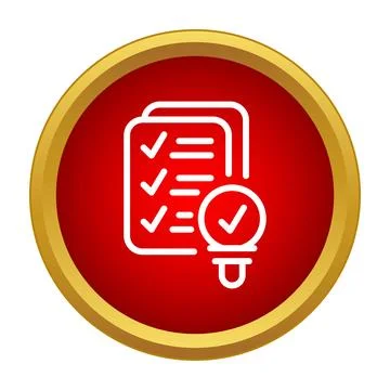 Completing ideas and tasks on a checklist document Stock Illustration