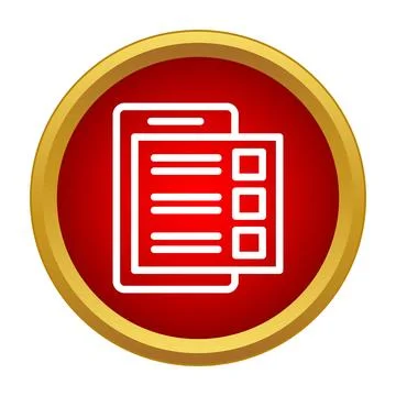 Completing online form with checklist on digital document 스톡 일러스트