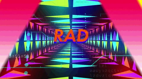 Completing orange loading block, zooming into RAD triangle and clicking ACTION Stock Footage 311415901