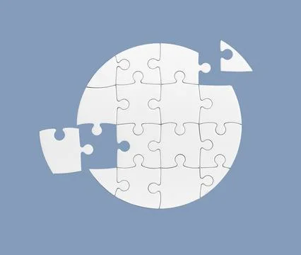 Completing the picture. Discovering the absent component. The missing link. Stock Photos