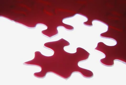 Completing A Puzzle Stock Photos