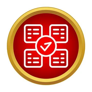 Completing tasks on a checklist successfully for planning Stock Illustration