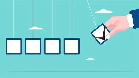 Completion of good work as a reference for carrying out other tasks, busine.. 库存插图