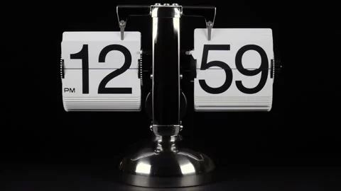 Completion of the previous and the beginning of a new hour 1 pm Stock Footage 103461052