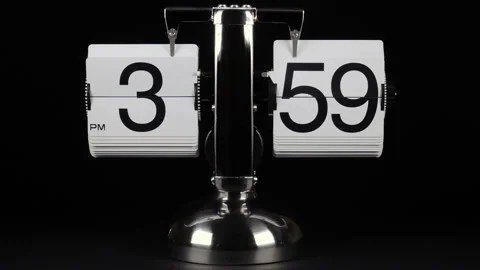 Completion of the previous and the beginning of a new hour 4 pm Stock Footage 103461236