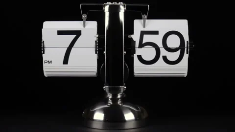 Completion of the previous and the beginning of a new hour 8 pm Stock Footage 103461429