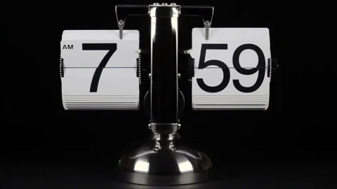 Completion of the previous and the beginning of a new hour 8 am Stock Footage 103462155