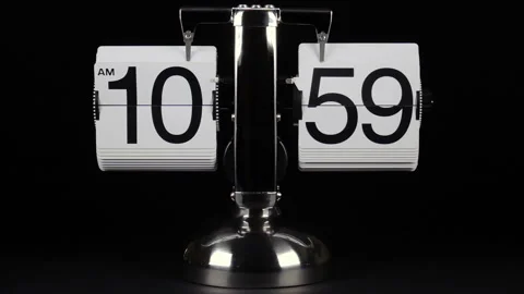 Completion of the previous and the beginning of a new hour 11 am Video stock 103462208