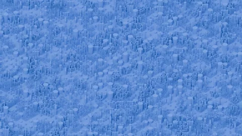 A complex abstract background featuring numerous vertical light blue columns arr Stock Footage 340237530